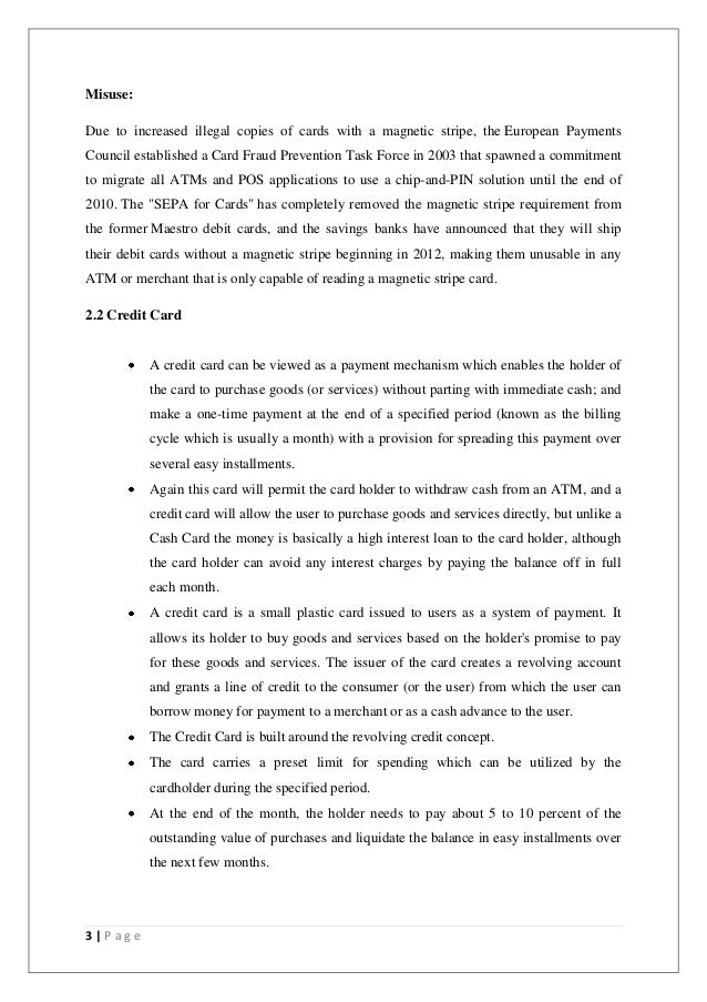 essay on plastic money